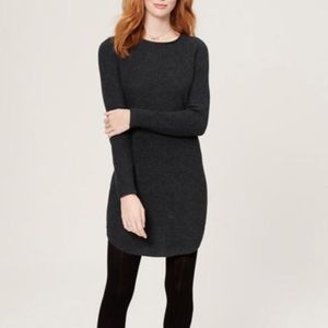 Dark gray sweater dress